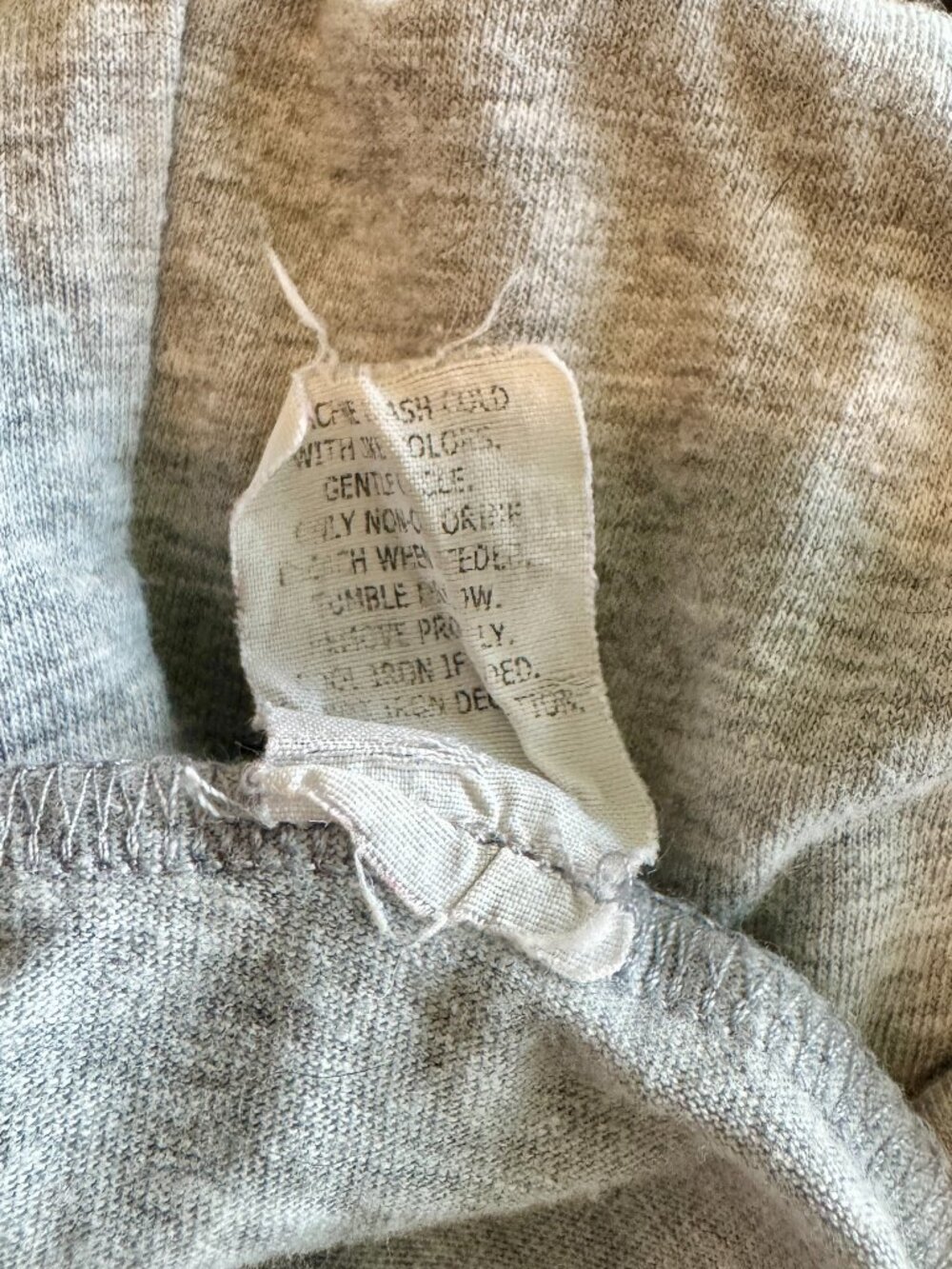 Heather Grey Lightweight Long Sleeve Hooded Tee / Thin Hoodie - Picture 5 of 5